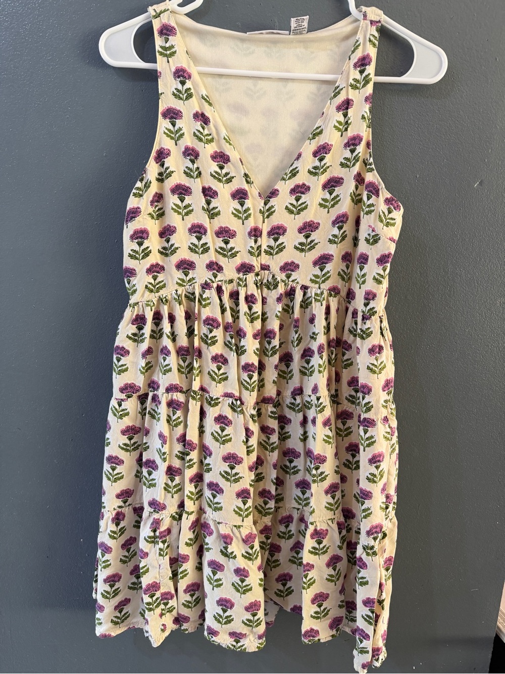 Sincerely Jules Cream Rayon dress- M